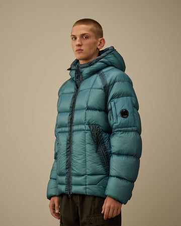 C.P Company Hooded Down Puffer - LIGHT BLUE