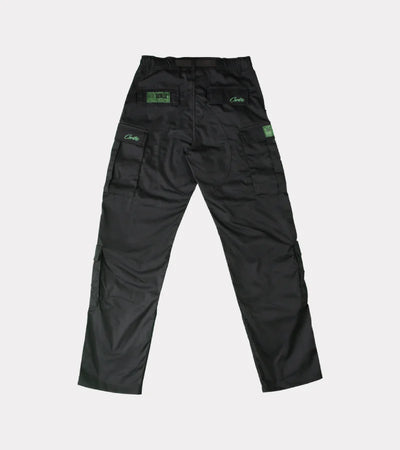 Corteiz Mula Guerillaz Cargos – Black/Green