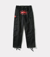 Corteiz Mula Guerillaz Cargos – Black/Red