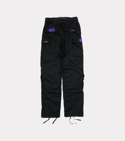 Corteiz Mula Guerillaz Cargos – Black/Purple