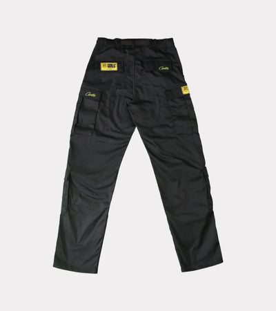 Corteiz Mula Guerillaz Cargos – Black/Yellow