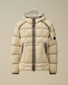 C.P Company Hooded Down Puffer -  GAUZE WHITE