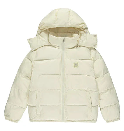 Trapstar Irongate Detachable Hooded Puffer Jacket - Cream